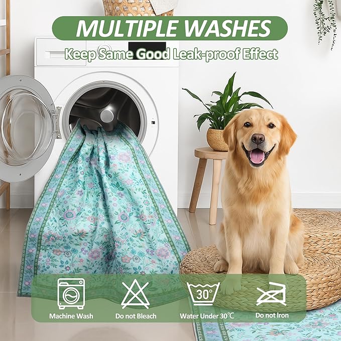 Washable Pee Pads for Dogs, 2 Pack Reusable Puppy Pads, 31"x36" | Super Absorbent, WaterProof & LeakProof, Non-Slip Bottom, Machine Washable, For Floors, Couches, Crates, Playpen, Cars