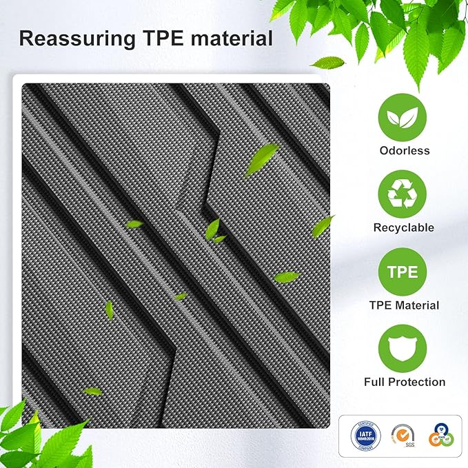 SMABEE Fit for 2024 2025 2026 Honda Prologue & Chevy Blazer EV Cargo Liner All Weather Trunk Mat for Blazer EV Prologue 2025 Accessories TPE Protective Pad All Season Cargo Mat Interior Black
