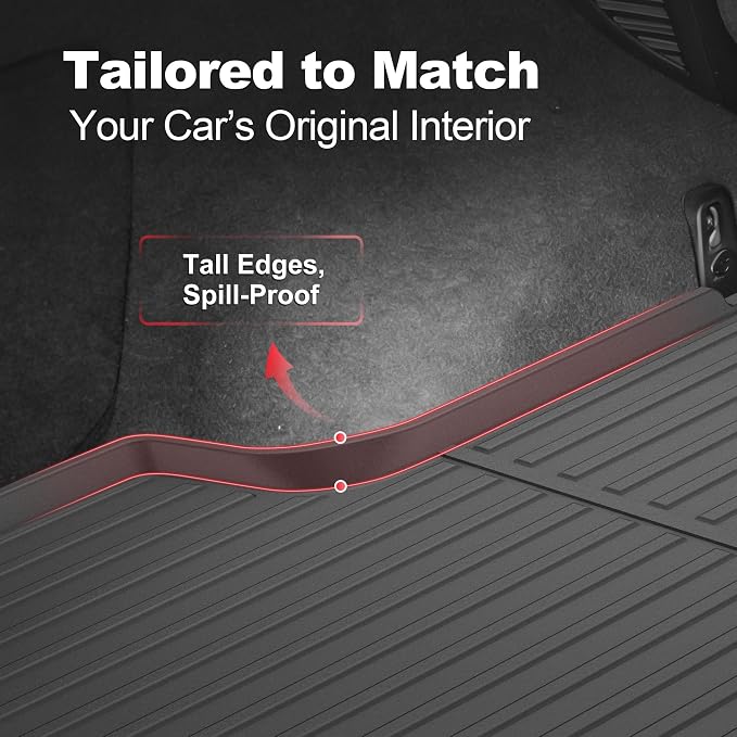 Original RX Cargo Liners for Lexus RX RX350/RX450h 2016-2022 (Not for RX350L & RX450hL) - Custom Fit TPE All Weather Rubber Trunk Liner Odorless Anti-Slip Cargo Mat