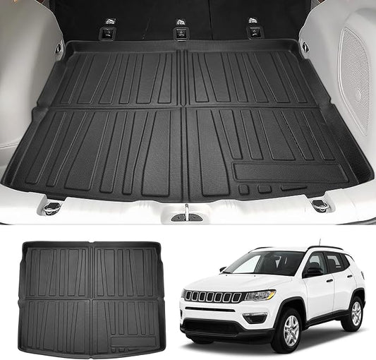Cargo Liner for Jeep Compass 2017-2025 All Weather Trunk Mat for Compass Accessories Cargo Mat TPE Heavy Duty Anti-Slip