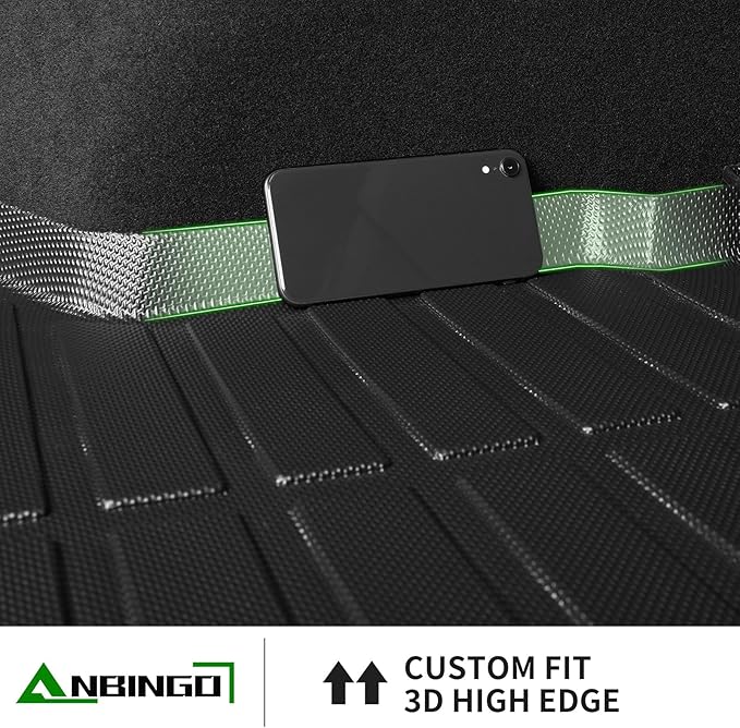 ANBINGO® Cargo Liner for KIA Seltos 2024 2025 2026 TPE All Weather Car Mats Waterproof Non-Slip Mat Full Sets, 2024 2025 2026 Seltos S/LX/EX/X-Line, (Only for U.S.A. and Canada Seltos)