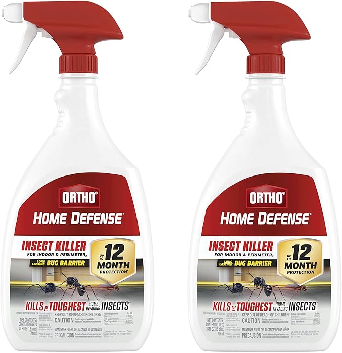Ortho Home Defense Insect Killer for Indoor and Perimeter2 - Ready-to-Use, Bug Spray, Kills Ants, Roaches, and Spiders 24 fl. oz. (2-Pack)