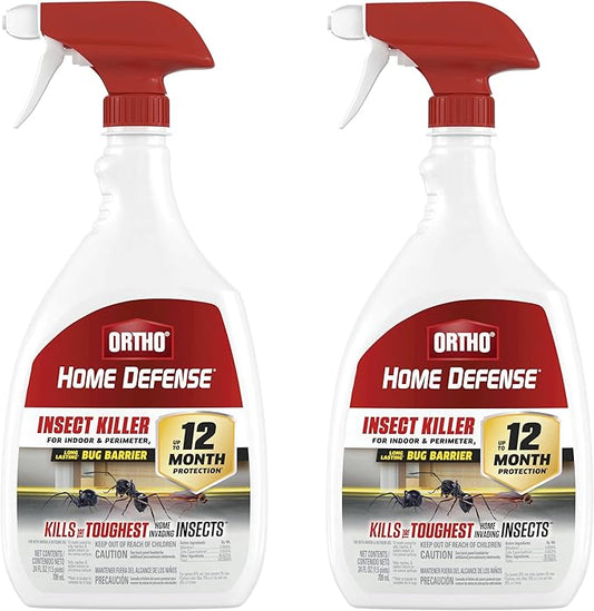 Ortho Home Defense Insect Killer for Indoor and Perimeter2 - Ready-to-Use, Bug Spray, Kills Ants, Roaches, and Spiders 24 fl. oz. (2-Pack)