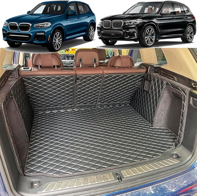 Cargo Mat for 2018-2024 BMW X3 G01 Trunk Mat | Cargo Liners Includes Rear Left and Right Side Panels, (Not Fit X3 xDrive 30e)