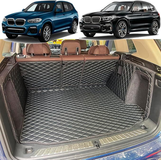 Cargo Mat for 2018-2024 BMW X3 G01 Trunk Mat | Cargo Liners Includes Rear Left and Right Side Panels, (Not Fit X3 xDrive 30e)