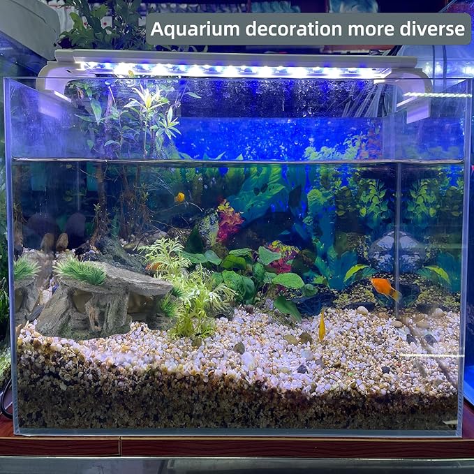 Betta Fish Hideout Cave Aquarium Rock Decor for Small Tank – 5.5 x 2.9 x 2.9 Inches Shelter for Betta Fish Guppies Shrimp with Natural Stone Look Lightweight Resin