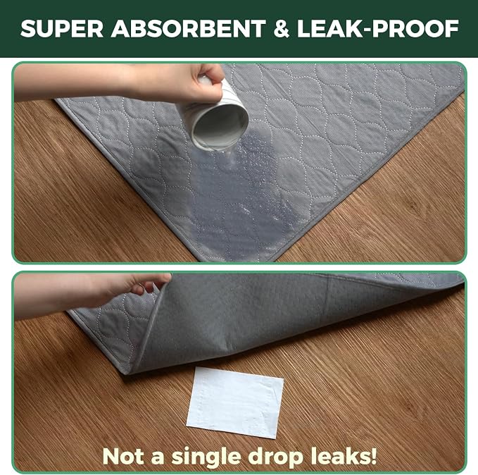 FXW Washable Pee Pads for Dogs, Super Absorbent, 43" x 71", 1 Pack | Machine washable, Non-slip backing, Fits 32"H 6-Panel FXW Rollick/Homeplus Playpens