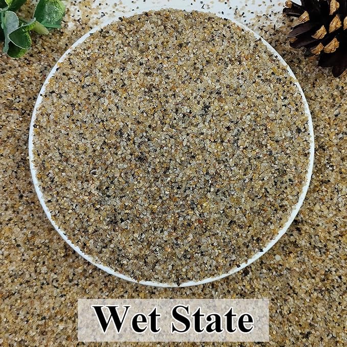 YISZM 5lbs Aquarium Gravel, 1/16"(0.6-1.2mm) Natural River Rocks Succulent Cactus Pea Gravel for Plants, Fish Tank, Decorative Pebbles for Gardening, Flower Pots, Vase Fillers, Landscaping
