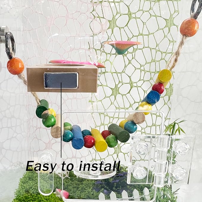 2 PCS Jumping Spider Feeding Dish (1 Detachable with Magnet and 1 for Replacement), Tiny Food Dishes Water Dish for Spider, Tarantula and Other Small Pets Jumping Spider Accessories