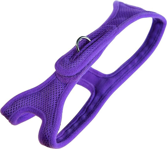 Velpro Mesh Pet Shoulder Harness Collar, 11"-12", Purple