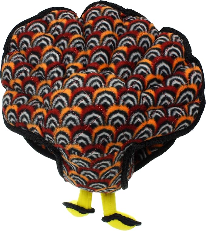 TUFFY® : 2 Pack Turkey Dog Toy: Ultra Durable Plush Toy with Multiple Layers & Reinforced Seams, Washable and Floats, Original Construction