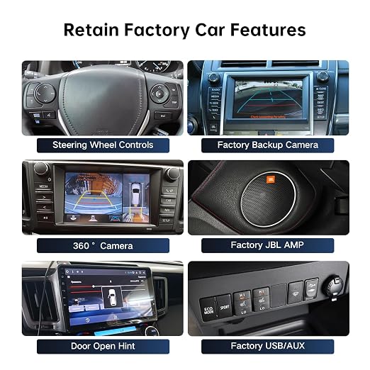 16PIN Car Radio Wiring Harness for Toyota Corolla RAV4 Camry 4Runner Tundra Highlander 2014-2018, Aftermarket Stereo Wire Harness with CANBUS Adapter Support JBL, Backup Camera, SWC