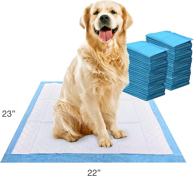 Four Paws Wee-Wee Superior Performance Dog Pee Pads, 50 Count | Quilted leak-proof puppy pads, dog housebreaking & potty training, 24-hour floor protection, pet supplies, 22" x 23"