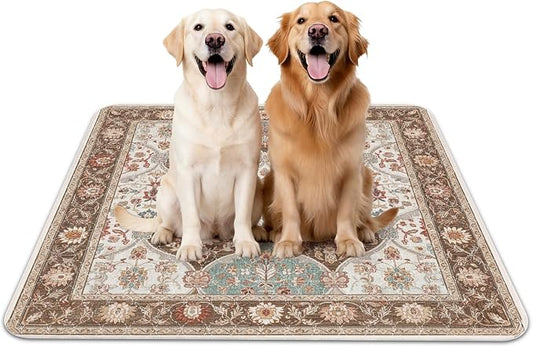 2PACK Washable Pee Pads for Dogs, Reusable Dog Pads Upgrade Non-Slip Dog Pee Pads Heavy Absorbency Puppy Pee Pads Quick Dry Whelping Pads/Waterproof Puppy Training Pad