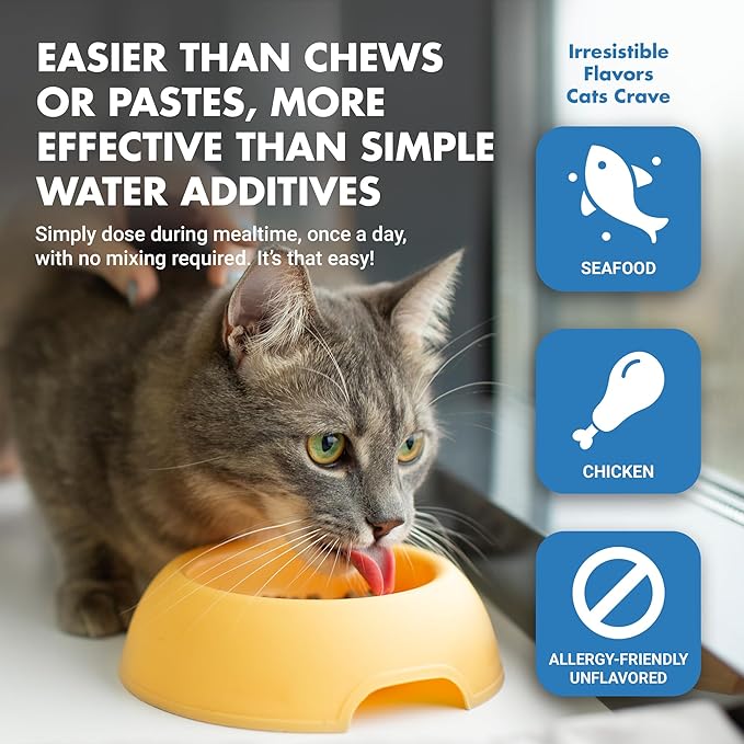 LIQUID-VET Ultimate Cat Teeth Cleaning for Comprehensive Dental Care SPECIFICALLY Formulated for Cats: Freshen Bad Breath Solutions for Superior Cat Oral Hygiene and Pet Dental Health