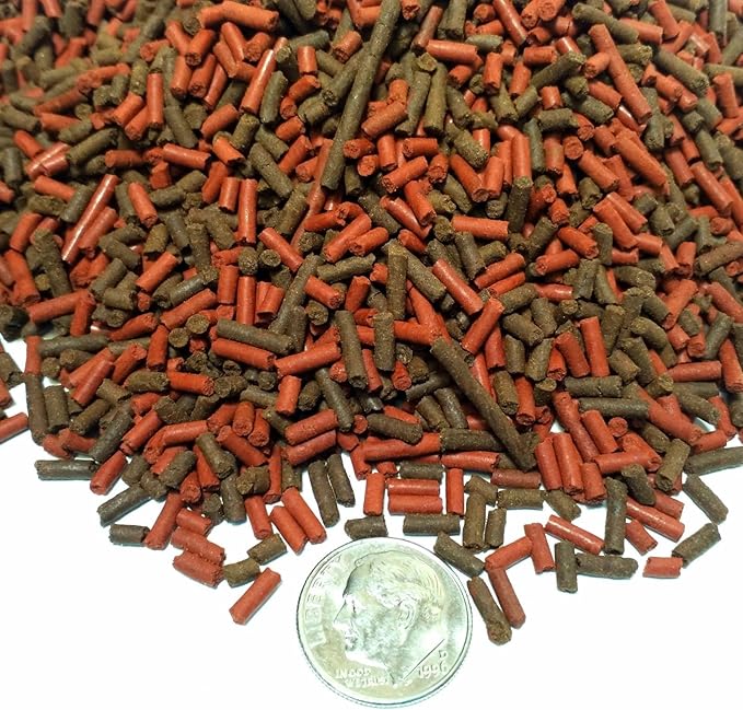 Aquatic Foods Inc. California Blackworm & Beef Heart Mix Micro Sticks, APX 3/64" x 1/4" to 5/16" Micro Sinking Sticks, for Discus, Cichlids, Tetras, Guppies, Live Bearers, All Tropical Fish - 1/8-lb