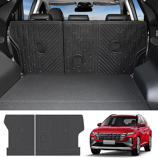 Backrest Mat for 2022-2025 Hyundai Tucson All Weather TPE Rear Back Seat Protector Cargo Liner for 2022 2023 2024 2025 Hyundai Tucson Black Only