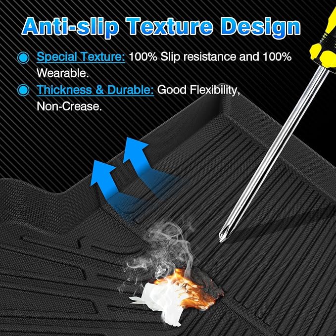4Runner Cargo Liner - Trunk Mat for Toyota 4Runner 2003-2009, All Weather Cargo Mat for 4Runner Accessories, Heavy Duty Car Mats, Car Accessories