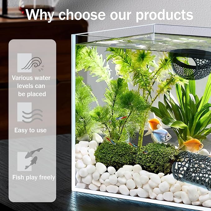 Little Fish Hammock and Little Fish Swimming Tunnel 2-Piece Set Aquarium Small Animal Animal Toys (Black) (Style 1)