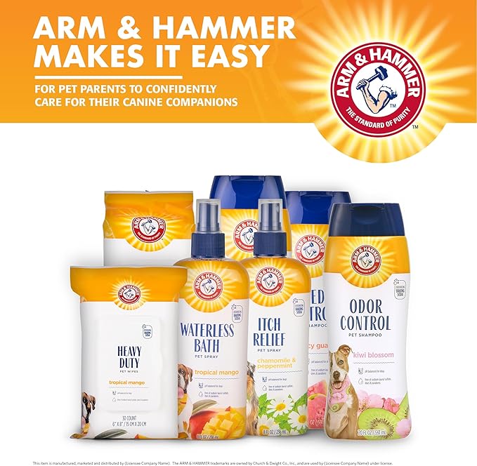 Arm & Hammer for Pets Itch Relief Spray for Dogs, Soothing Dog Skin Spray to Help Calm Itchy and Irritated Skin and Hot Spots Between Baths, Chamomile & Peppermint Scent, 8 Fl Oz - 6 Pack