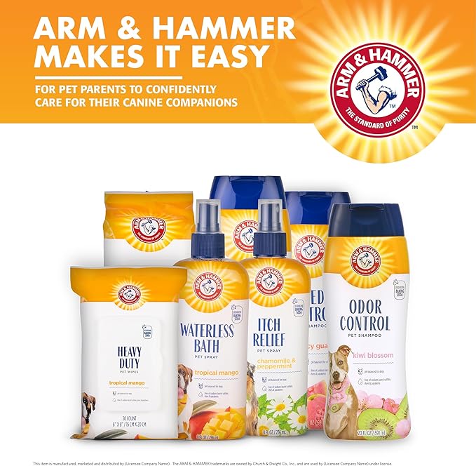Arm & Hammer for Pets Itch Relief Spray for Dogs, Soothing Dog Skin Spray to Help Calm Itchy and Irritated Skin and Hot Spots Between Baths, Chamomile & Peppermint Scent, 8 Fl Oz