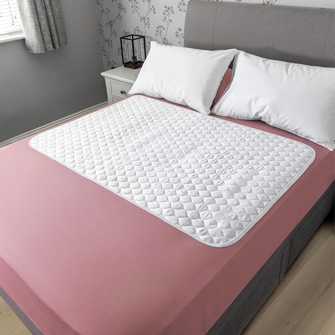 Hygge Sheets®️ Organic Washable Incontinence Bed Pads No Tucks - 52"x34" | 100% Waterproof Reusable Mattress Protector Underpads - Rayon derived from Bamboo