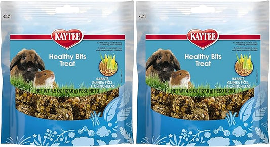 Kaytee Healthy Bits Treat Rabbit and Guinea Pig 4.5 oz,(Pack of 2)