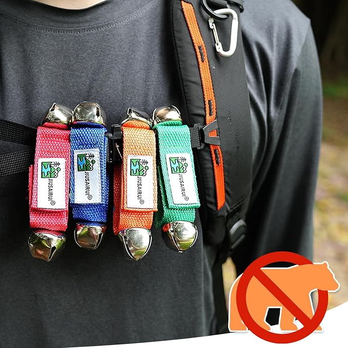 Outdoor Bear Bells for Hiking Safety: Bear Horn to Scare Bears Deterrent Devices for Dogs Biking Fishing Camping Climbing