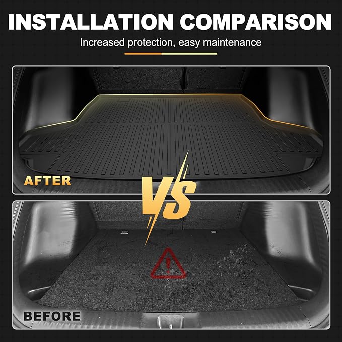 Floor Mats & Cargo Mat Fit for Honda HR-V 2023-2027 & Acura ADX 2025 2026 | All Weather TPE Custom Fit Honda HRV Sport/LX/EX-L Floor Liners Full Set Car Accessories