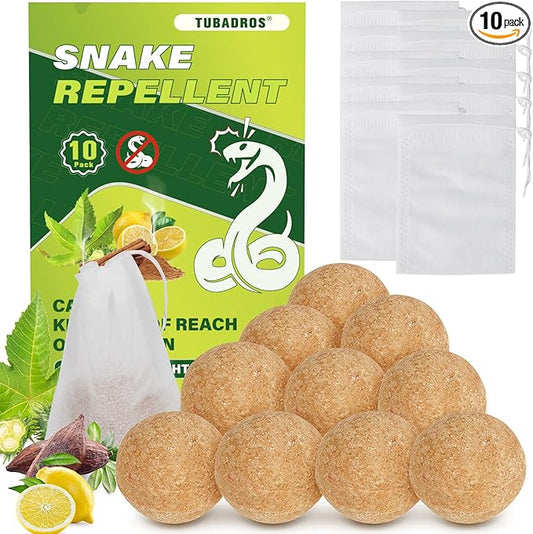 Snake Repellent, Snake Repellent for Yard, Lawn Garden, Outdoor Use, Snake Away, Plant Essential Oils to Repel Snake-10Pack