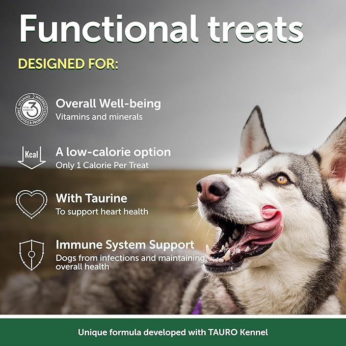 Nature's Protection Low Calorie Dog Treats - Functional Treats for Endurance, Training Treats for Small, Medium & Large Breed Adult Dogs with Light Fur (Superior Care - Insects & Rice, 5.29 oz)