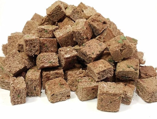 Aquatic Foods Inc. PRO-More Enhanced Freeze Dried Beef Heart Mix with Andrew Soh's Pro-More to Enhance Girth and Size in Discus, Cichlids, All Tropical Fish, NO Color Astaxanthin - 200 Grams