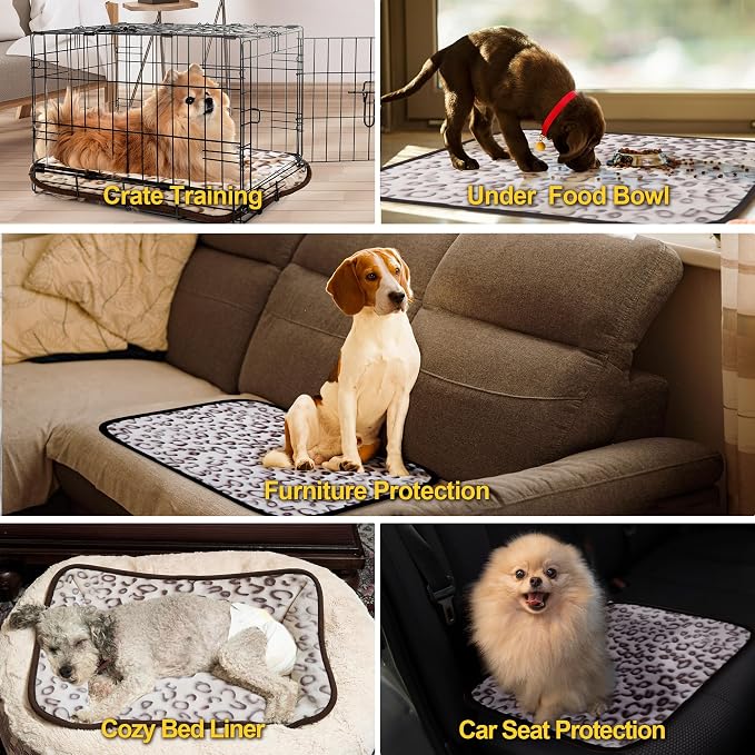 Reusable Puppy Pads, Washable Pee Pads, Leakproof 16"x 30" 2 Pack | High Absorbency Dog Training Pads, Wee Wee Pads With Waterproof Non-Slip Base For Indoor Potty, Crates, Playpen & Senior Dogs