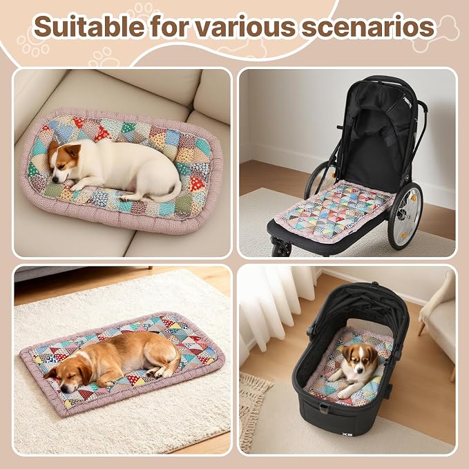 Beberoad Large Pet Stroller Single-Sided Pad - Warm and Non-Slip Mat, R8 Special Pet Stroller Seat Cushion, Comfortable and Soft