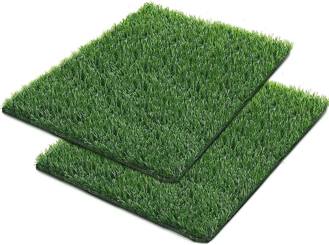 Artificial Grass for Dogs Pee Tray Fake Grass Mat for Professional Puppy Potty Trainer Replacement Dog Grass Pad for Indoor and Outdoor (30 x 20 Inch(Pack of 2))