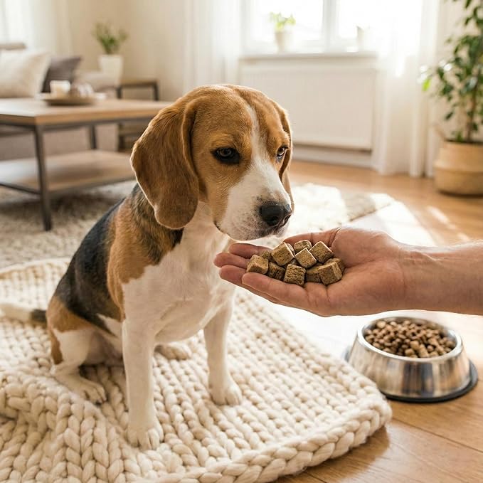 Fieldcrest Farms Freeze-Dried Raw Lamb & Chicken Dog Food Toppers or Treats, All Natural, Real Ingredients, No Additives or Fillers, Protein & Flavor Boost, 12 oz