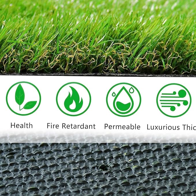 Artificial Grass for Dogs Pee Tray Fake Grass Mat for Professional Puppy Potty Trainer Replacement Dog Grass Pad for Indoor and Outdoor (25.5x19.5 Inch(Pack of 2))