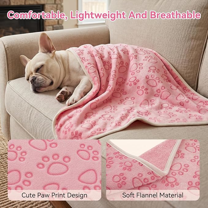 Siedihit Dog Playpen, Cat Pet Puppy Crate, Portable Playpens Indoor Outdoor (Pink with Blanket, Small)