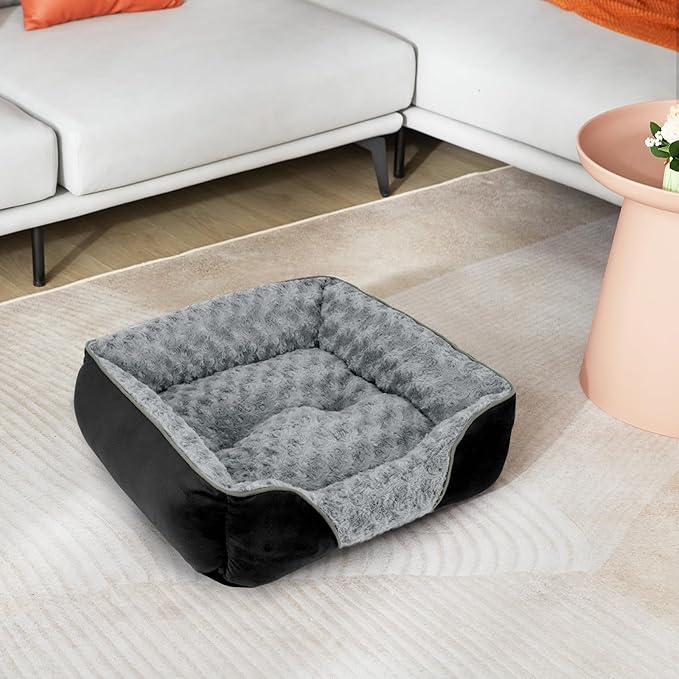 XX-Large Dog Bed Rectangle Washable Orthopedic Soft Calming Sleeping Durable Pet Cuddler with Anti-Slip Bottom
