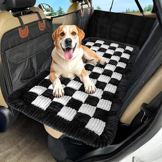 Dog Car Bed Mat Non-Slip Backseat Extender Dog Bed 56" x28.7" | Travel Bed for Dogs，Chew-Resistant, Easy Clean & Scratch-Proof, Comfort Design, Fits Trucks/Sedans/SUVs