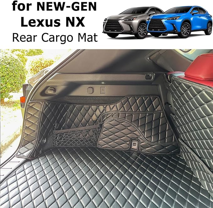 Cargo Mat for 2022-2026 New Lexus NX250 NX350 NX350H Trunk Mat ＆ Rear Backrest Mat Cargo Liners Lexus NX All Weather Waterproof Accessories
