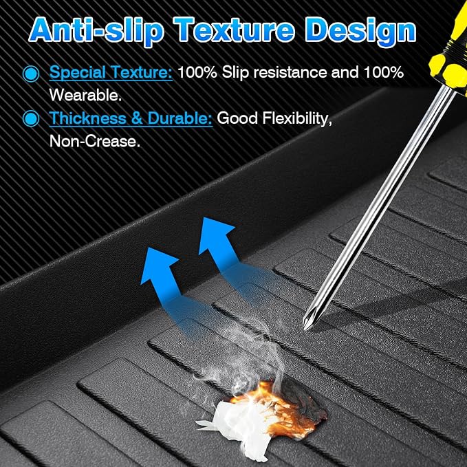 Cargo Mat for Nissan Rogue S | SV | SL 2021-2025 2026 (No Sport Model) Cargo Liner TPE All Weather Trunk Mat for Nissan Rogue Accessories