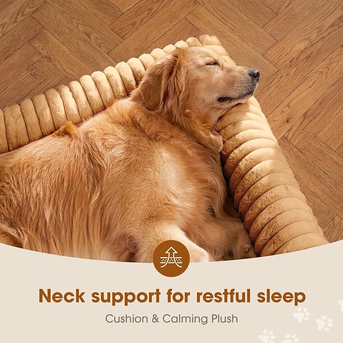 Czpalo Elevated Dog Bed with Removable Bolster Cushion Mat, Raised Pet Cot for Extra Large Sized Dogs with Breathable & Washable Mesh, Indoor & Outdoor Pet Hammock with Skid-Resistant Feet.