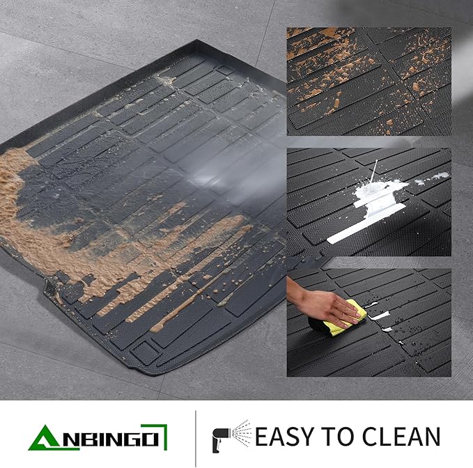 ANBINGO® All Weather Cargo Liner for 2027 2026 2025 2024 2023 Honda HR-V, Fits LX/Sport/EX-L FWD&AWD (Include w/o BSI Model) Custom Fit HRV Waterproof (Trunk Mat) - Black