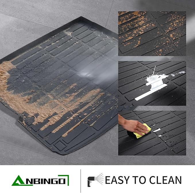 ANBINGO® Cargo Liner for KIA Seltos 2024 2025 2026 TPE All Weather Car Mats Waterproof Non-Slip Mat Full Sets, 2024 2025 2026 Seltos S/LX/EX/X-Line, (Only for U.S.A. and Canada Seltos)