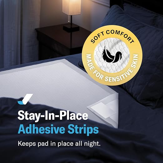 CozyKids® Disposable Bedwetting Bed Pads for Kids 30”x 34” [30-Pack] | Super Absorbent Potty Training Pee Pads for Children - XXL Bed Wetting Mats for Good Nights Chucks for Kids & Toddlers