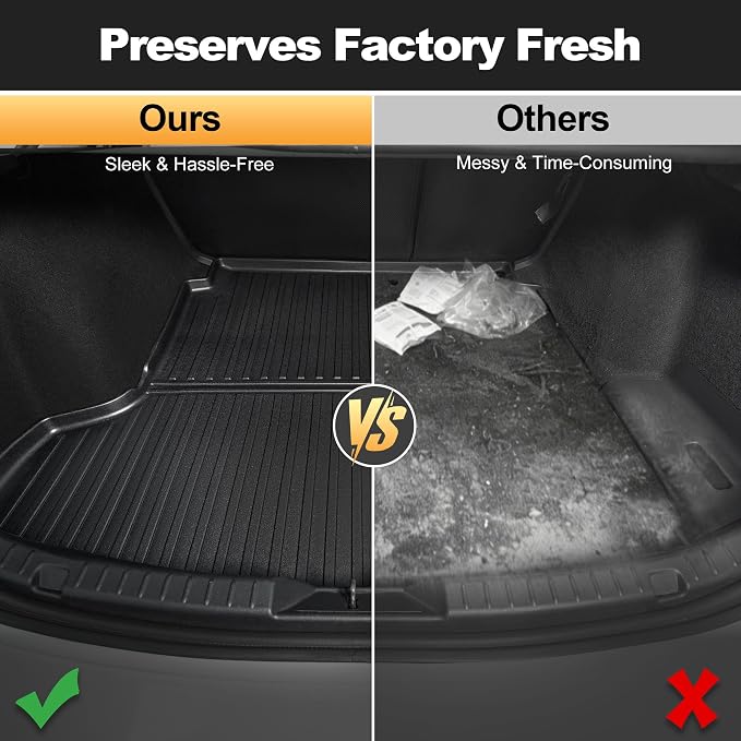 AOMSAZTO Premium Cargo Liner for Mazda 3 Sedan 2019-2025 2026 Custom Fit Car Trunk Mat All-Weather Black Cargo Mat