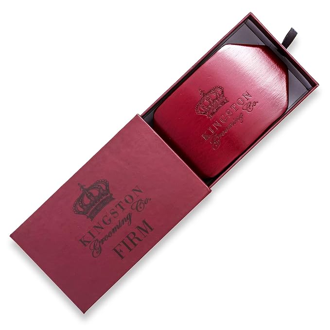 Kingston Grooming Co. Premium Boar Hair Brush Bundle - Original, Medium & Firm Wave Brushes for Men - Boar Hair Brush, Perfect Edge and Hair Waver - Travel Case Included