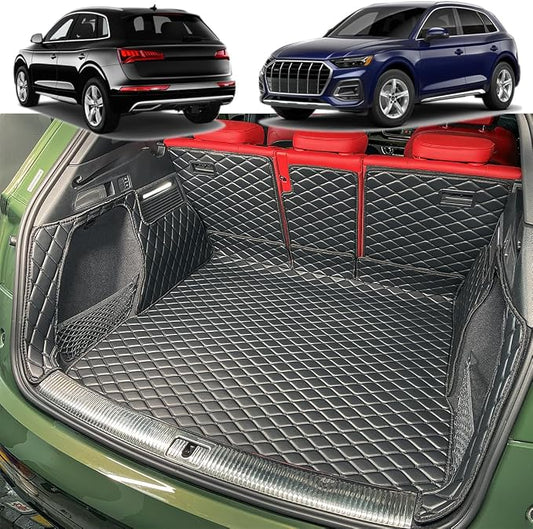 Cargo Mat Compatible with 2018-2025 Audi Q5 Trunk Mat (and Rear Left and Right Side Panels) Cargo Liners for Audi Q5 ＆ SQ5