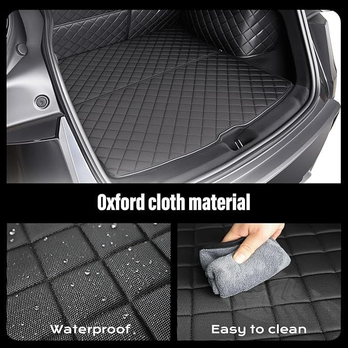Topfit for Tesla Model Y Trunk Mats Cargo Liner Waterproof Dog Car Seat Covers Protector All-Weather Trunk Floor Mat for Tesla Model Y Juniper Accessories 2025-2026